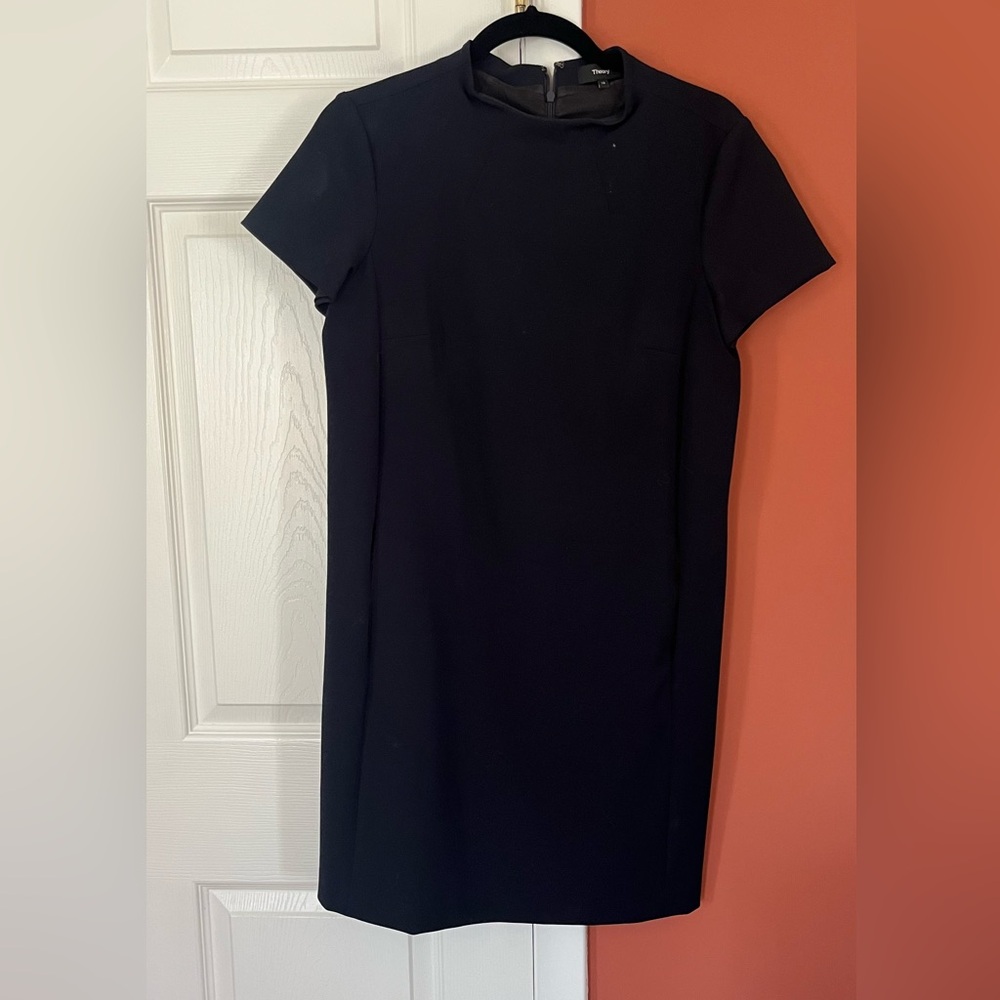 Theory Shift Dress Navy